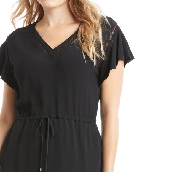 NWT Maternity-Friendly Rebecca Taylor Black Dress - Picture 3 of 5